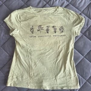Green graphic T-shirt
